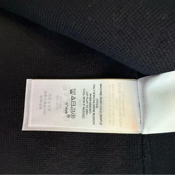 Lauren Ralph Lauren Navy Blue Knit Blazer L - Picture 8 of 9